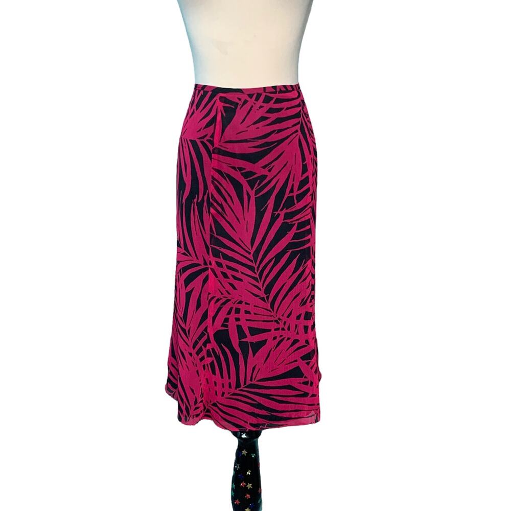 Le Suit knee length A-line  lined  skirt size 12P